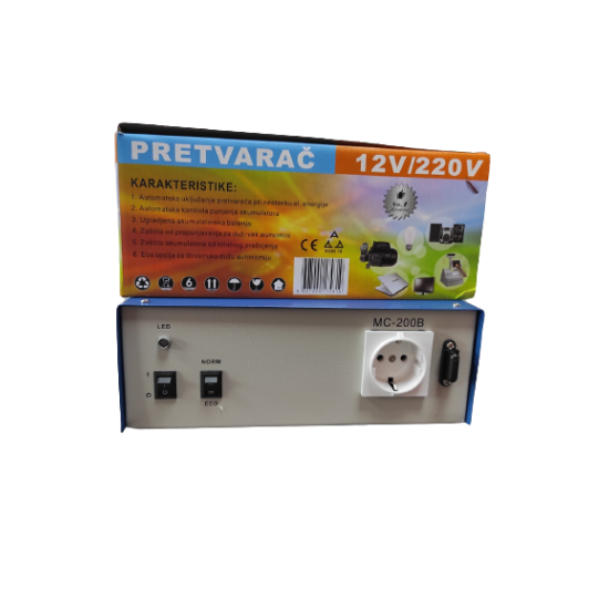 PRETVARAC 12/220 MC 200B(sa baterijom)Pretvarači napona 